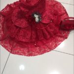 Детское красное платье